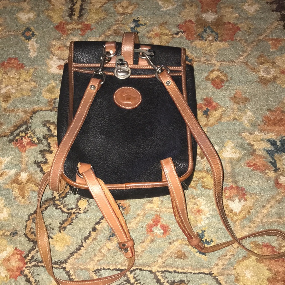 Vintage Mini Dooney & Bourke Leather Backpack - Picture 6 of 15